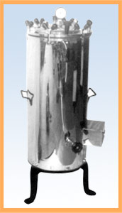 vertical high pressure steam sterilizer